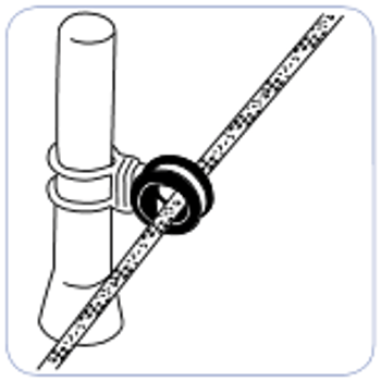 Barton High Load Eye with Dyneema Strop on staunchiom