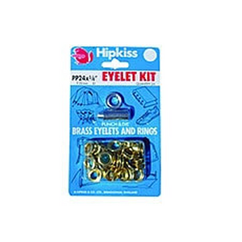 Hipkiss Brass Eyelet Kit - 11.11mm - 25 eyelets