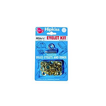 Hipkiss Brass Eyelet Kit - 12.7mm - 15 eyelets