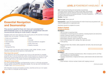 RYA Powerboat Schemes - Syllabus & Logbook (G20)