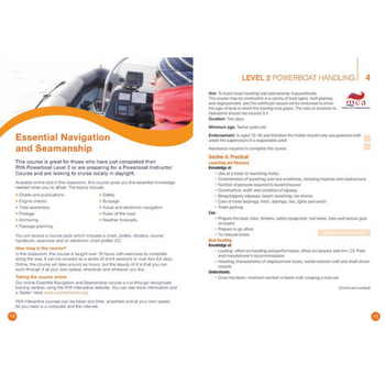 RYA Powerboat Schemes - Syllabus & Logbook (G20)