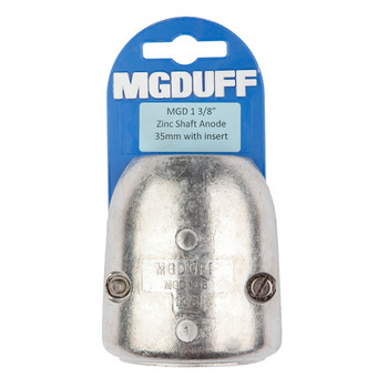 MGDuff MGD Zinc Shaft Anode with Core  MGD138 1 3/8"
