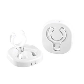 Retractable Boat Hook Clips - Pair in White