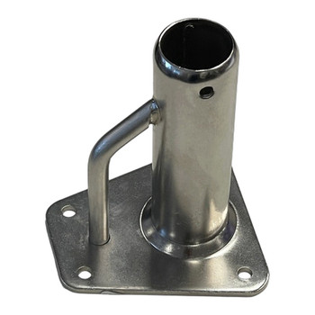 Sowester Stainless Steel Stanchion Base - Straight 90°