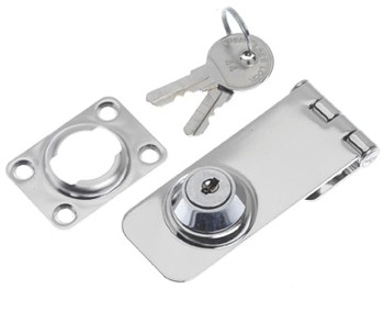 Roca Stainless Hasp & Staple with Key Lock 76 x 30mm 441123