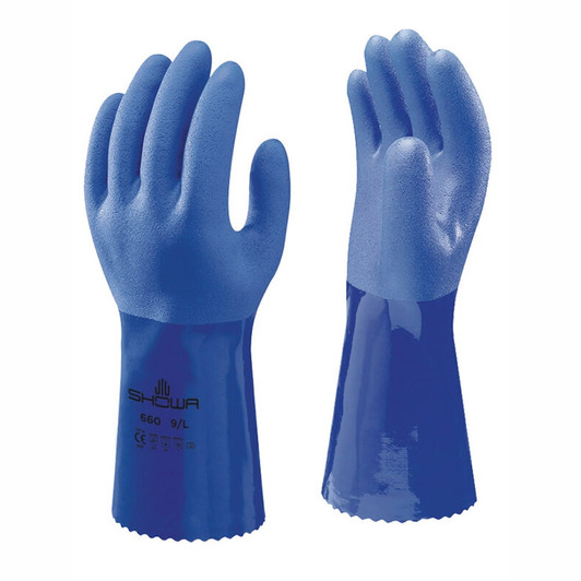 Showa Fisherman Gloves PVC 660-Blue