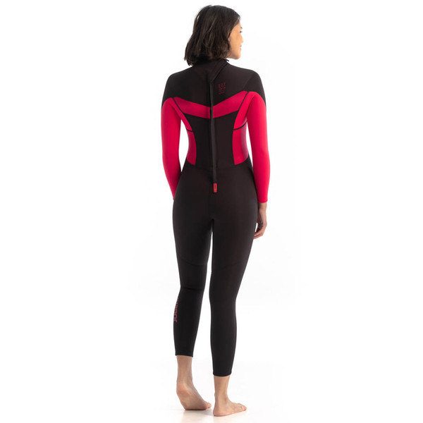Jobe Sofia 3/2mm Full Wetsuit for Women in hot pink - back view
