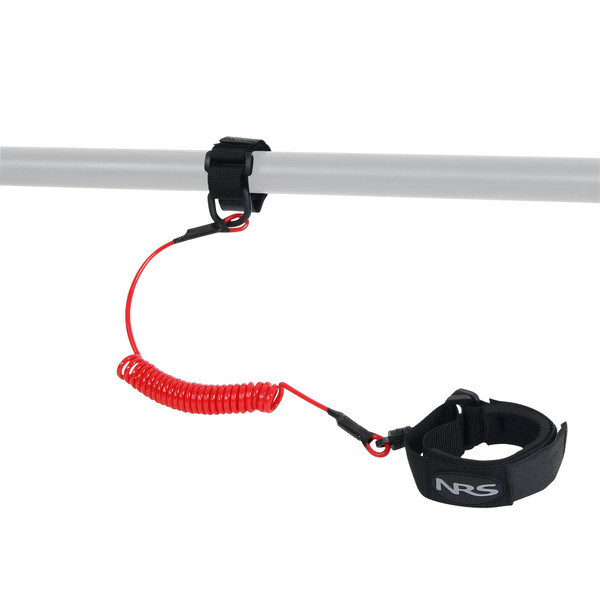 NRS Coil Paddle Leash - Red_2