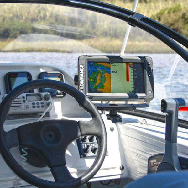 Railblaza Rectangle Rotating Platform for Fish Finders/Chart Plotters- Front Close View