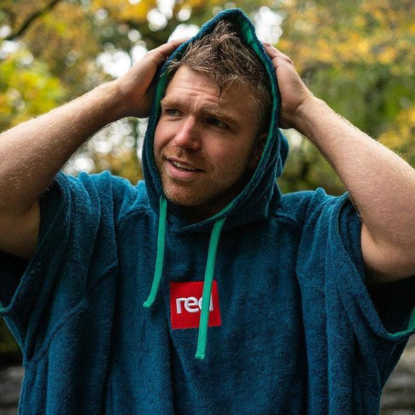 Red Paddle Luxury Towelling Changing Robe - Navy lifestyle