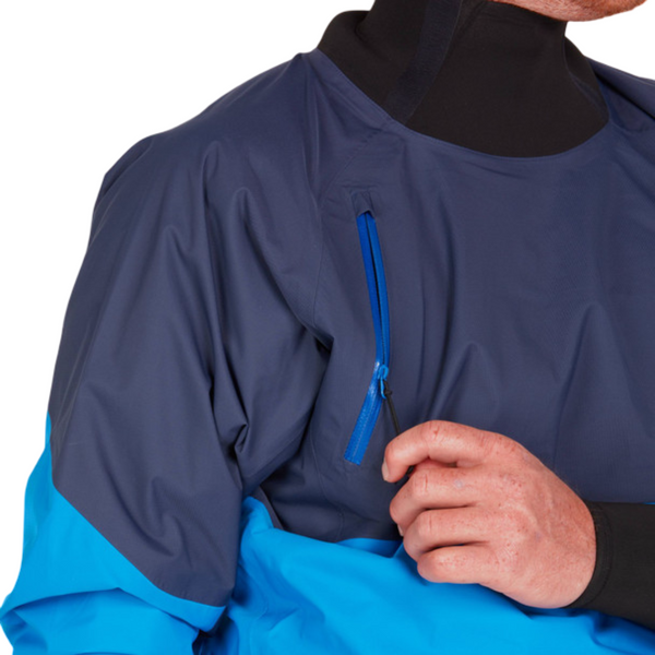 NRS Men's Stratos Paddling Jacket - Blue Lifestyle_5