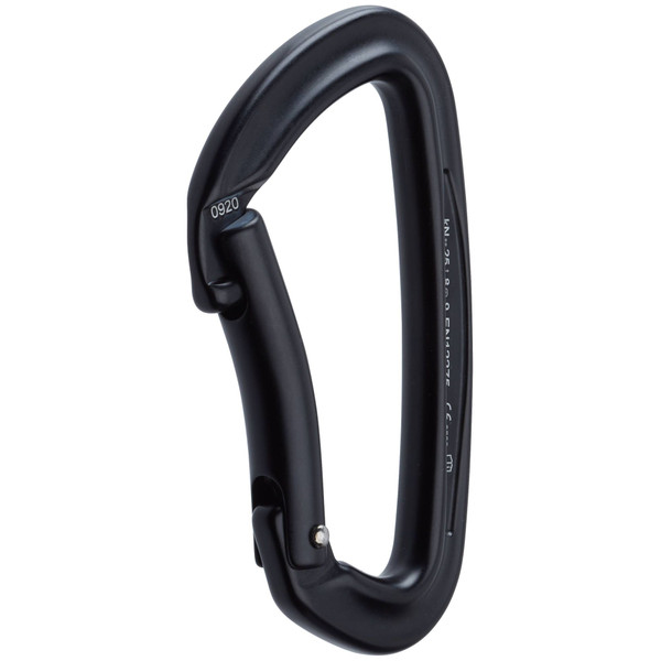 NRS Bent Gate Sliq Carabiner - Black_1