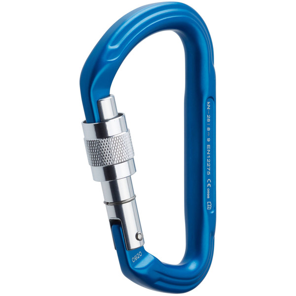 NRS Nuq Screw Lock Carabiner - Bright Blue_2