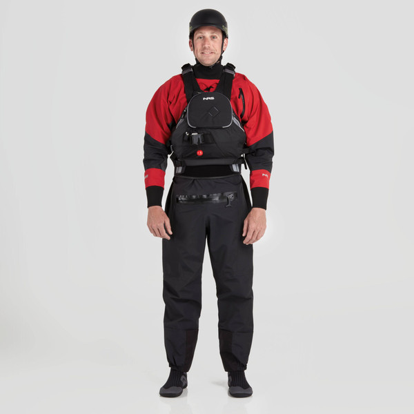NRS Men's Pivot Dry Suit - Red