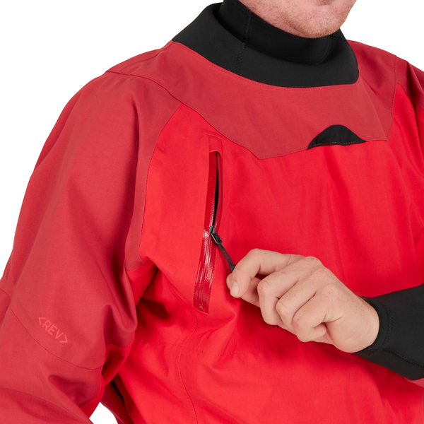 NRS Men's Rev GORE-TEX Pro Dry Top - Red Lifestyle_4