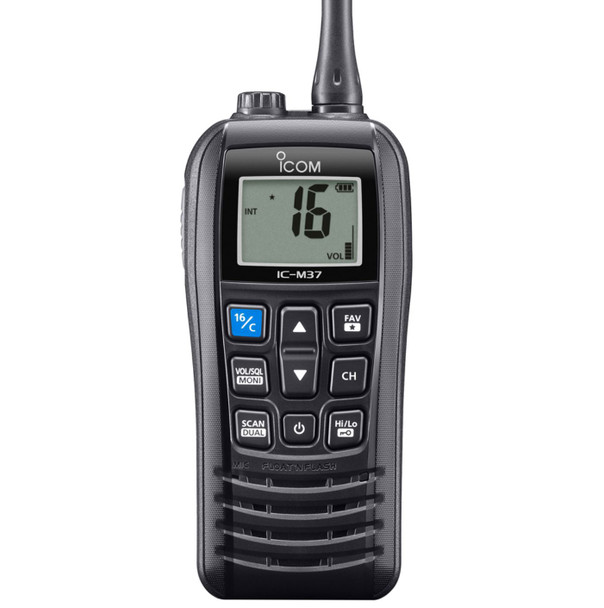 Icom M37E Buoyant Handheld VHF Radio with 6W Output