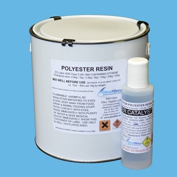 Glassfibre Polyester  Resin 1Kg