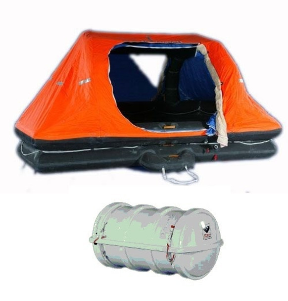 Viking SOLAS Throw Overboard DKS Liferaft Self Righting 39 Person Pack B