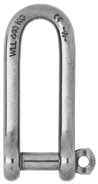 Wichard Long D Shackle with Captive Pin 5mm