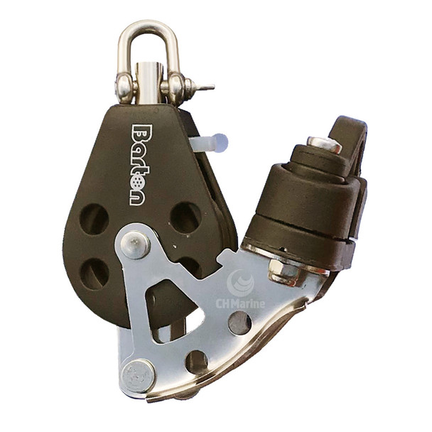Barton Size 2 Block with Camcleat, Swivel Shackle Eye and Becket BN02531