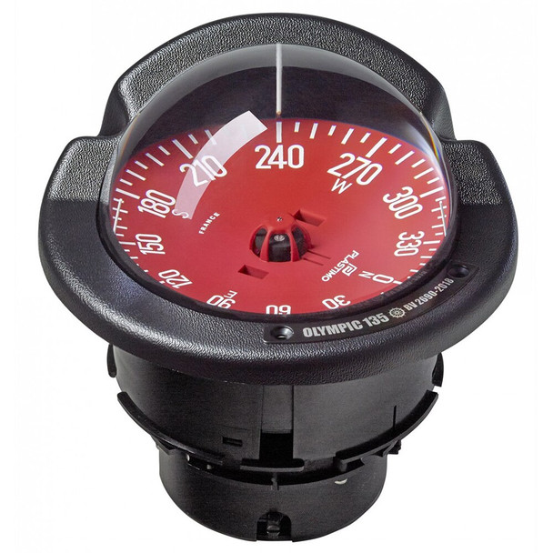 Plastimo Olympic 135 Open Compass - Flushmount or Pedestal - Red Card