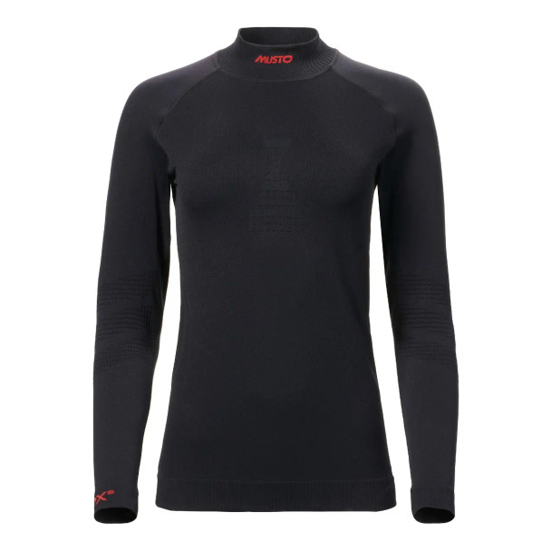 This Women's MPX Active Baselayer Long-Sleeve Top features 4-way stretch fabric with flatlock seams