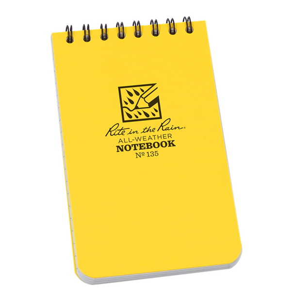 Rite In The Rain 135 Pocket Notebook - Yellow - front