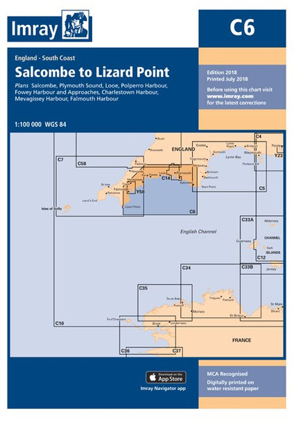 Imray C6 Salcombe to Lizard Point Chart