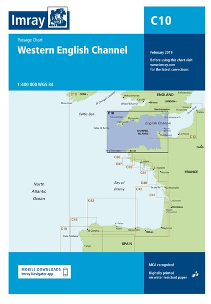 Imray C10 Western English Channel Passage Chart