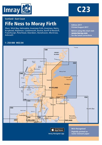 Imray C23 Fife Ness to Moray Firth Chart