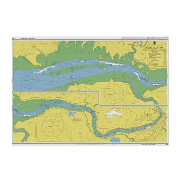 ADMIRALTY Chart 1540: River Shannon - Shannon Airport to Limerick
