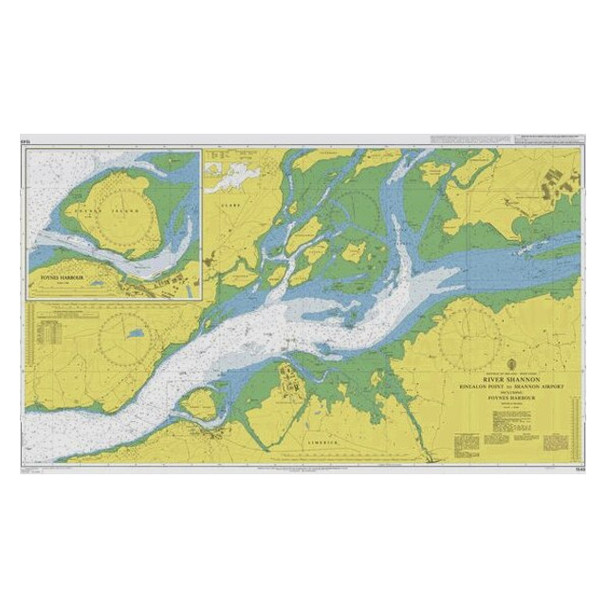ADMIRALTY Chart 1549: River Shannon - Rinealon Point to Shannon Airport Including Foynes Harbour