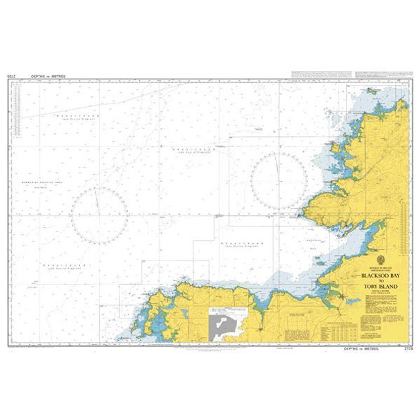ADMIRALTY Chart 2725: Blacksod Bay to Tory Island