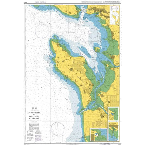 ADMIRALTY Chart 3000: La Rochelle to Pointe de la Coubre (Including Ile d'Oleron)