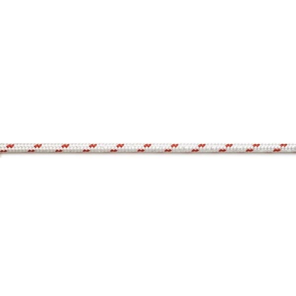 Trem Sail Double Braid Rope Red and White