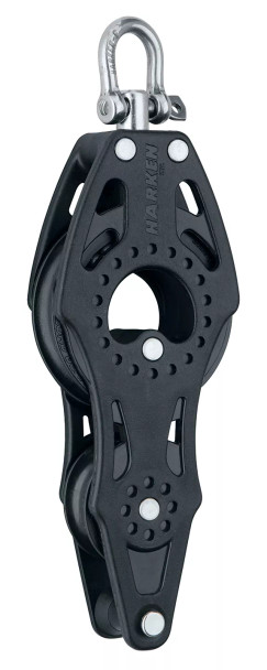 Harken Carbo Fiddle Block with Swivel/Becket 2622 - 57mm