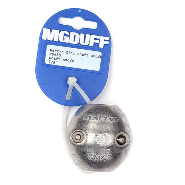 MGDuff Martyr ZSA Shaft Anodes - Zinc Imperial Sizes ZSA100 1"