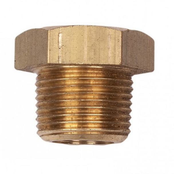 MG Duff Threaded Brass Plug PP500B - 1/2" NPT Thread