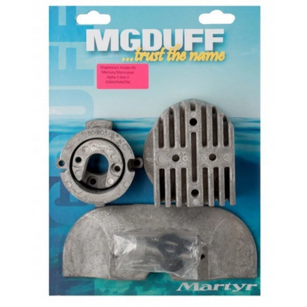 MG Duff Anode Kit for Mercruiser Alpha 1 Generation 2 Engines CMALPHAKITM - Magnesium