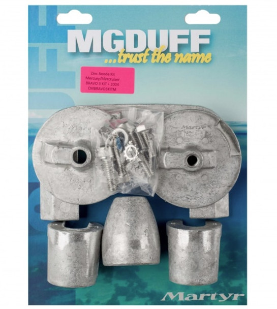 MG Duff Martyr Anode Kit for Mercury / Mercruiser Bravo 3 Engines (2003+) - Magnesium