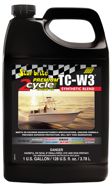 Starbrite Premium 2-Cycle Engine Oil TC-W3 - 1 Gallon