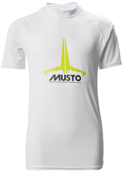 Musto Youth Insignia UV Fast Dry Short Sleeve Tee - White