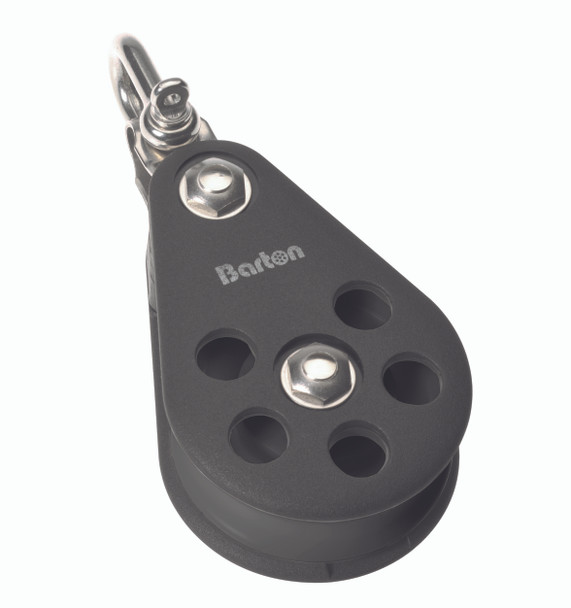 Barton Size 5 Single Pulley with Swivel Shackles - N05120 BN05120