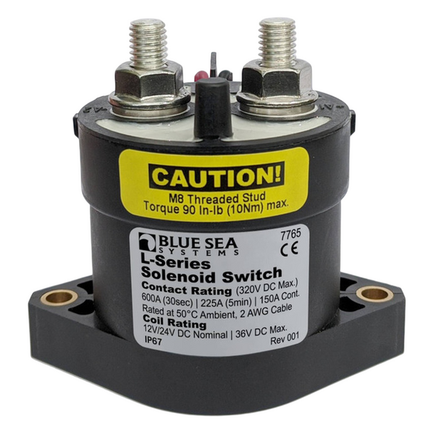 Blue Sea L Series Solenoid 12/24v 150A - Model 7765