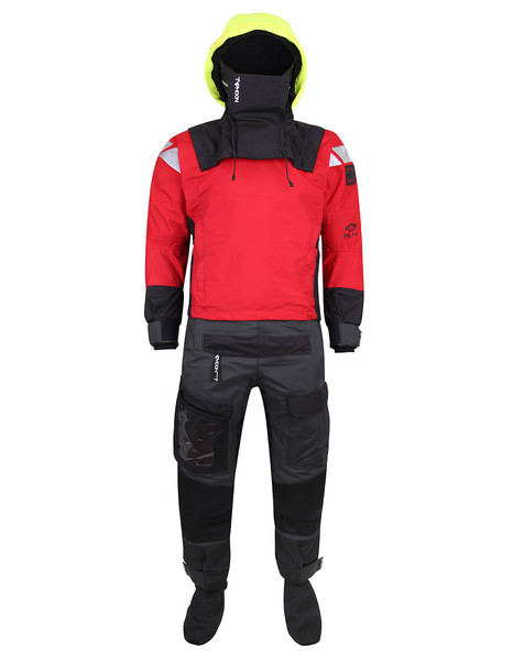 Typhoon PS440 Extreme Dry Suit, Red /Black - Front