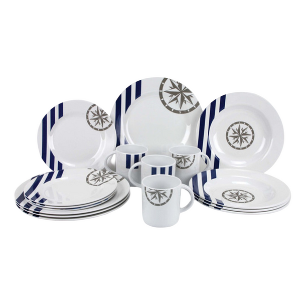 Plastimo Marina Premium Melamine Crockery Set - 16 Piece