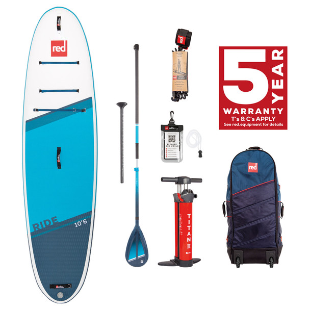Red Paddle Ride 10'6" Inflatable SUP Package - 2022 Model