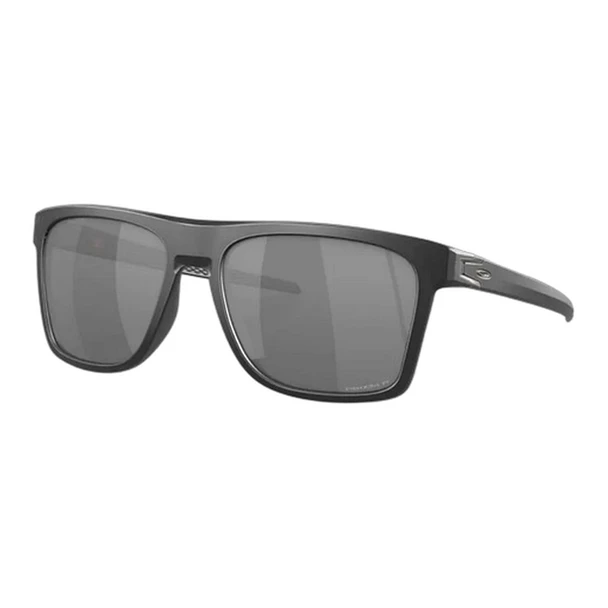 Oakley Leffingwell Matte Black Ink Prizm Black Polarized Sunglasses - front