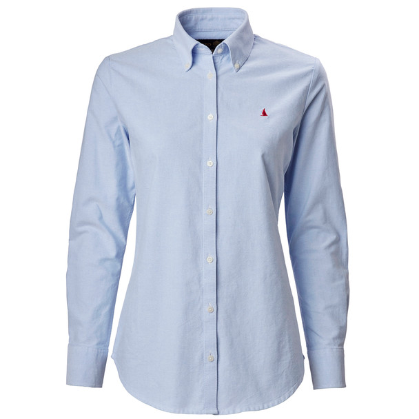 Musto Oxford Long Sleeve Shirt - Women - Pale Blue