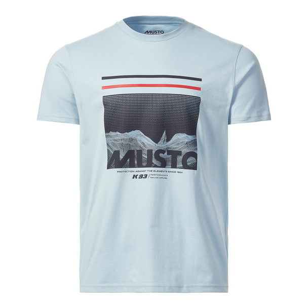 Musto Sardinia graphic men's grey t-shirt